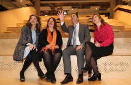 Avril Collins with Deirdre Wafer, Tarik Laher and Fiona Rafferty.